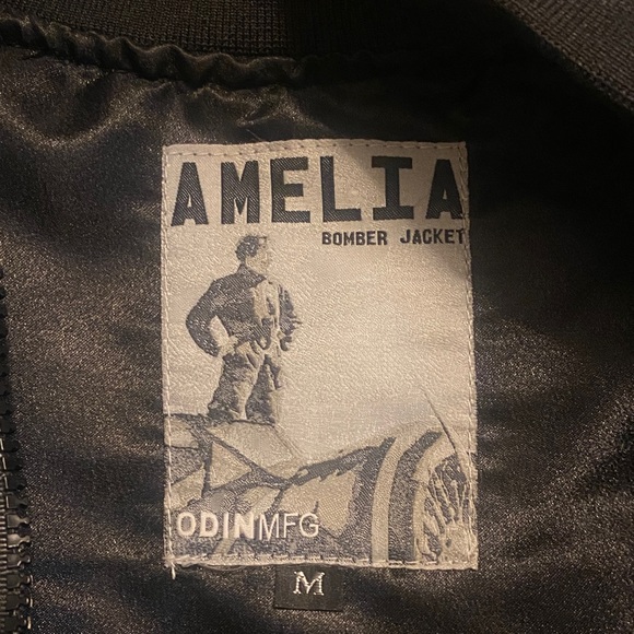 Black Quilted Bomber Jacket - Picture 2 of 7